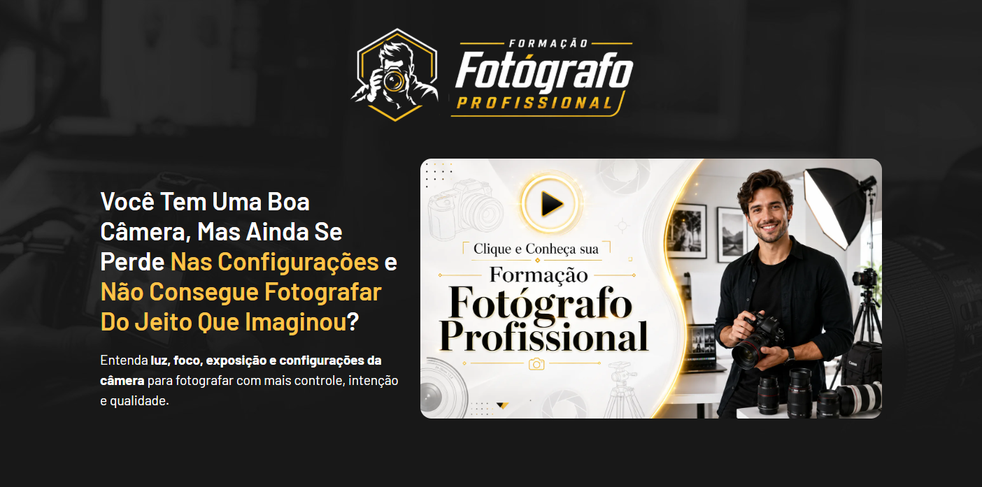 Print do site Curso Fotografia Online